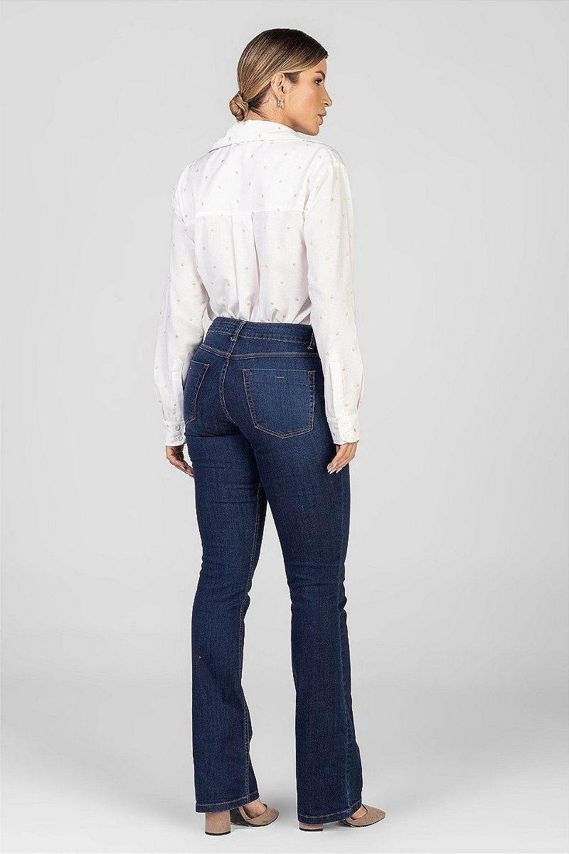 Camisa Off White Poá Bordado - Carol