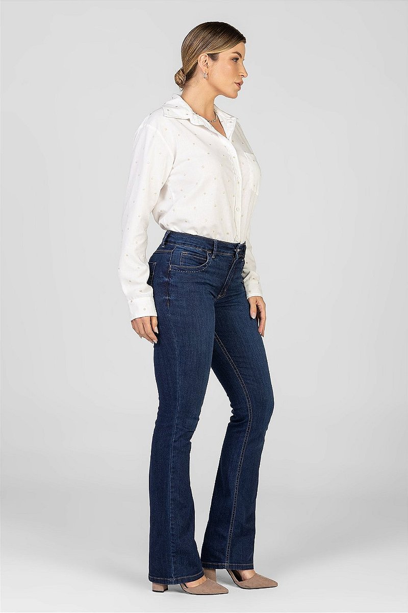 Camisa Off White Poá Bordado - Carol