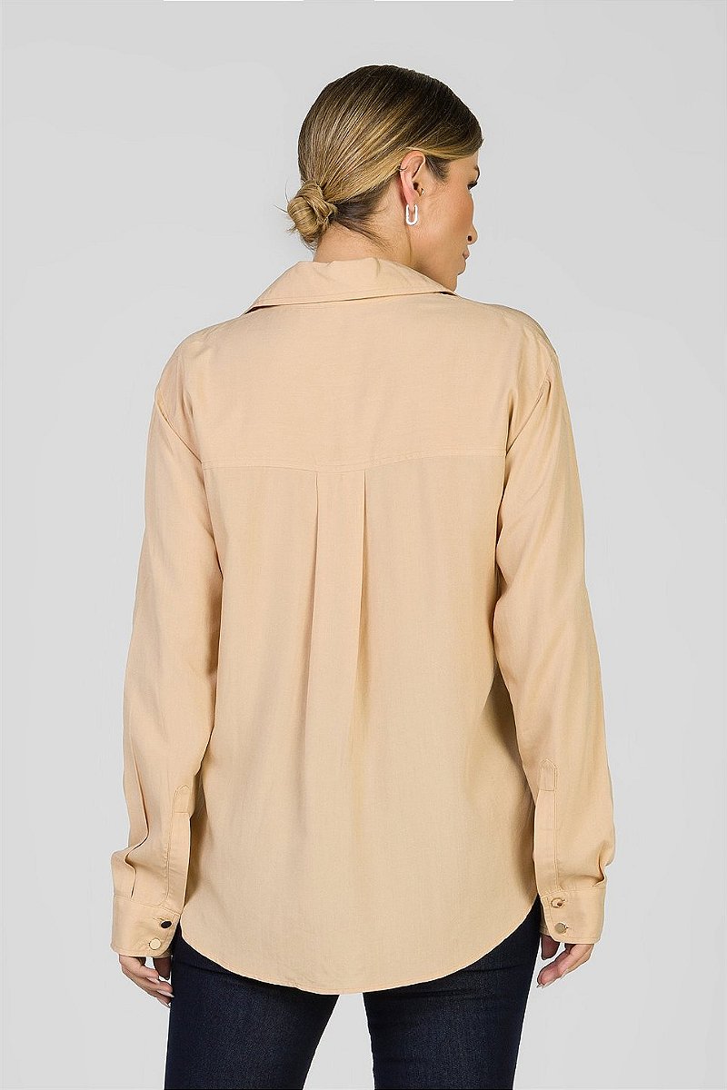 Camisa Lisa Bege - Thais