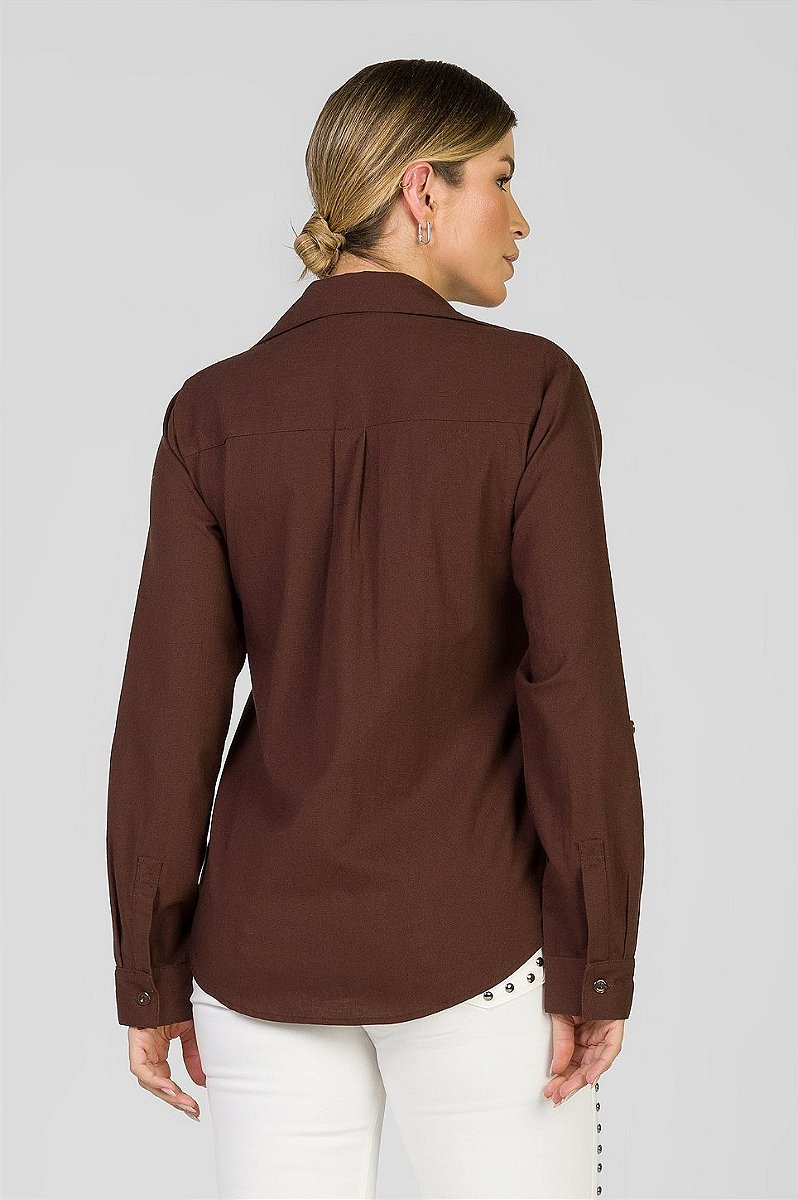 Camisa Marrom - Antonella