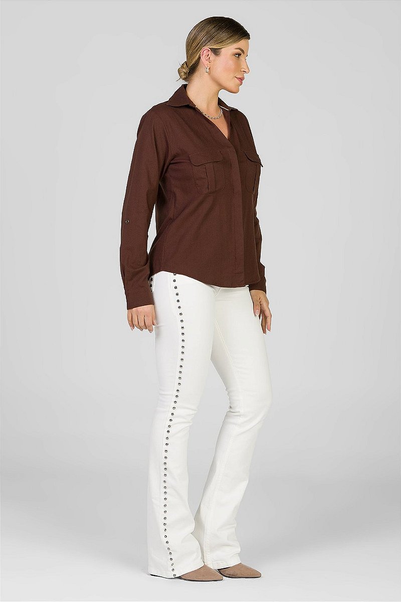 Camisa Marrom - Antonella