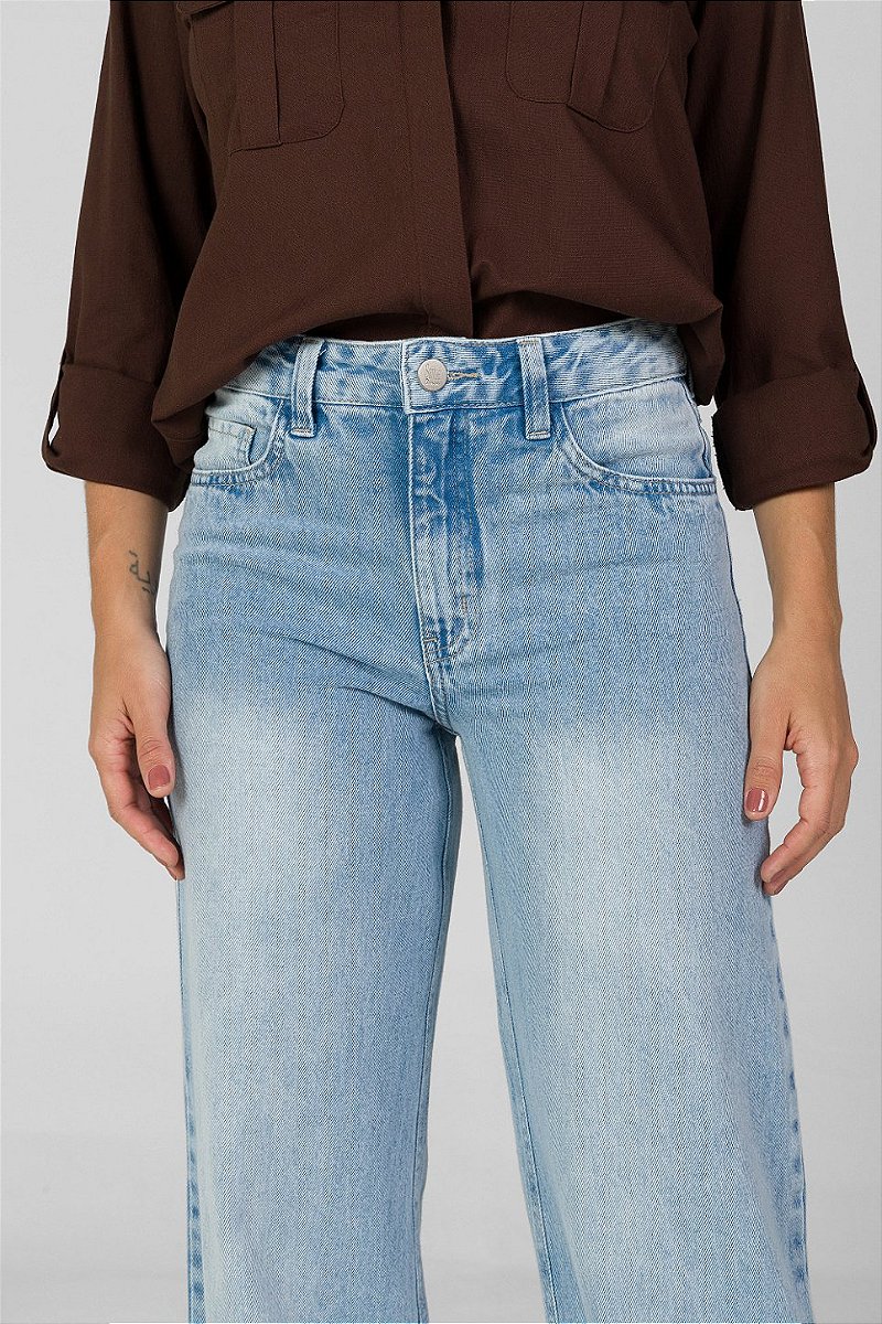 Calça Wide Leg Jeans - Memphis