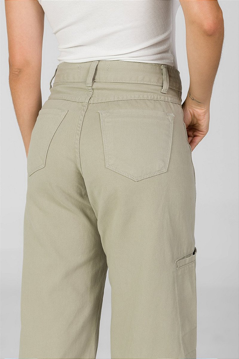 Calça Pantalona Sarja Cinza - Arkansas