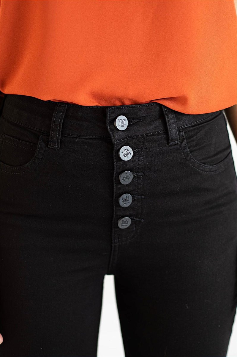 Calça Jeans Flare Preta - Montería