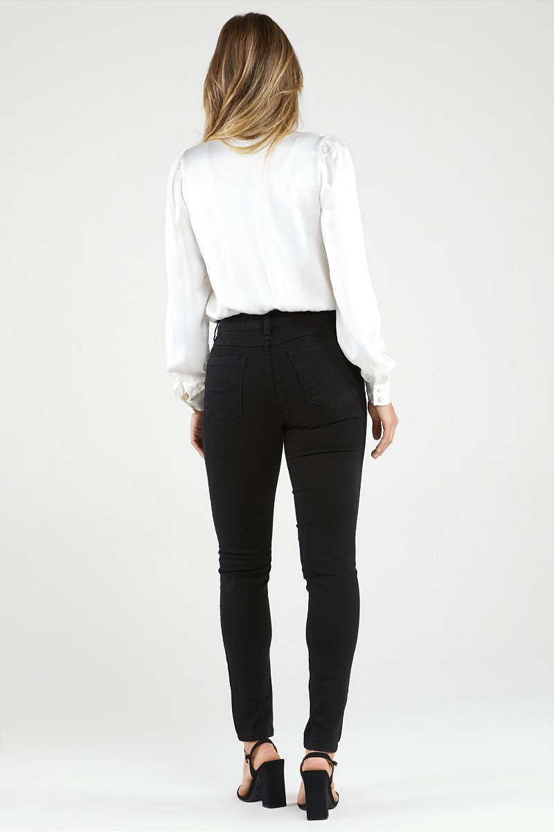 Calça Jeans Preta Skinny - Oss
