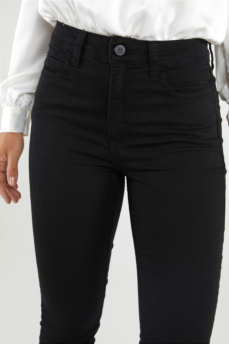 Calça Jeans Preta Skinny - Oss