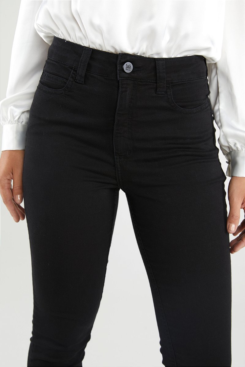 Calça Jeans Preta Skinny - Oss