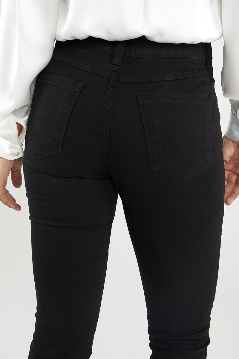 Calça Jeans Preta Skinny - Oss