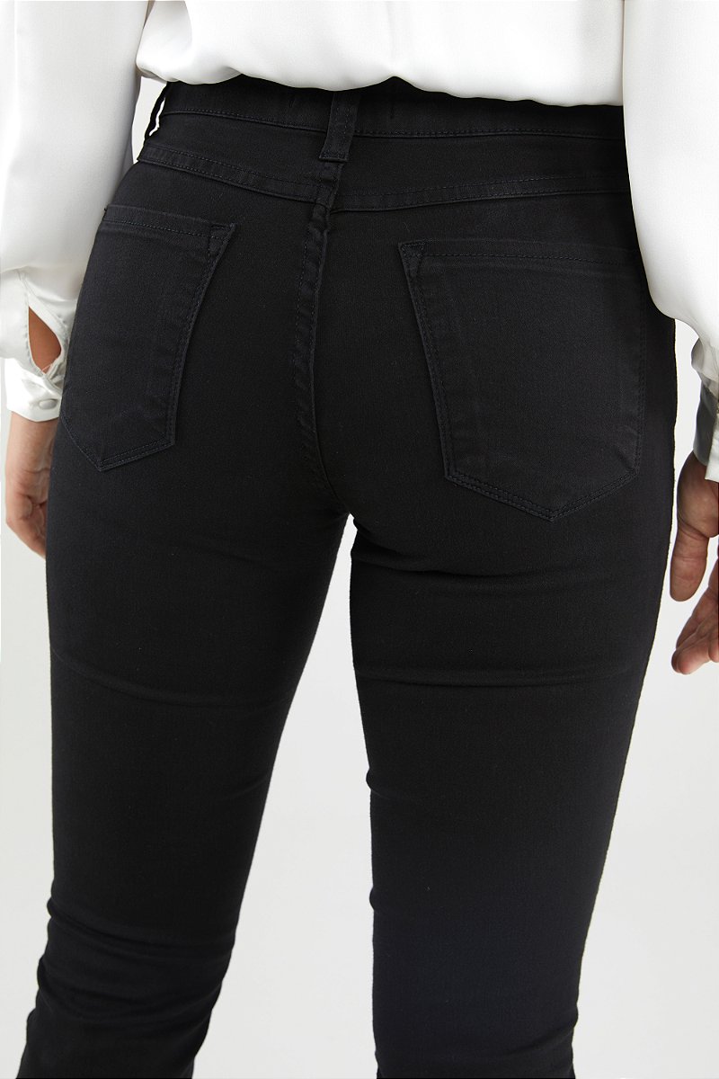 Calça Jeans Preta Skinny - Oss
