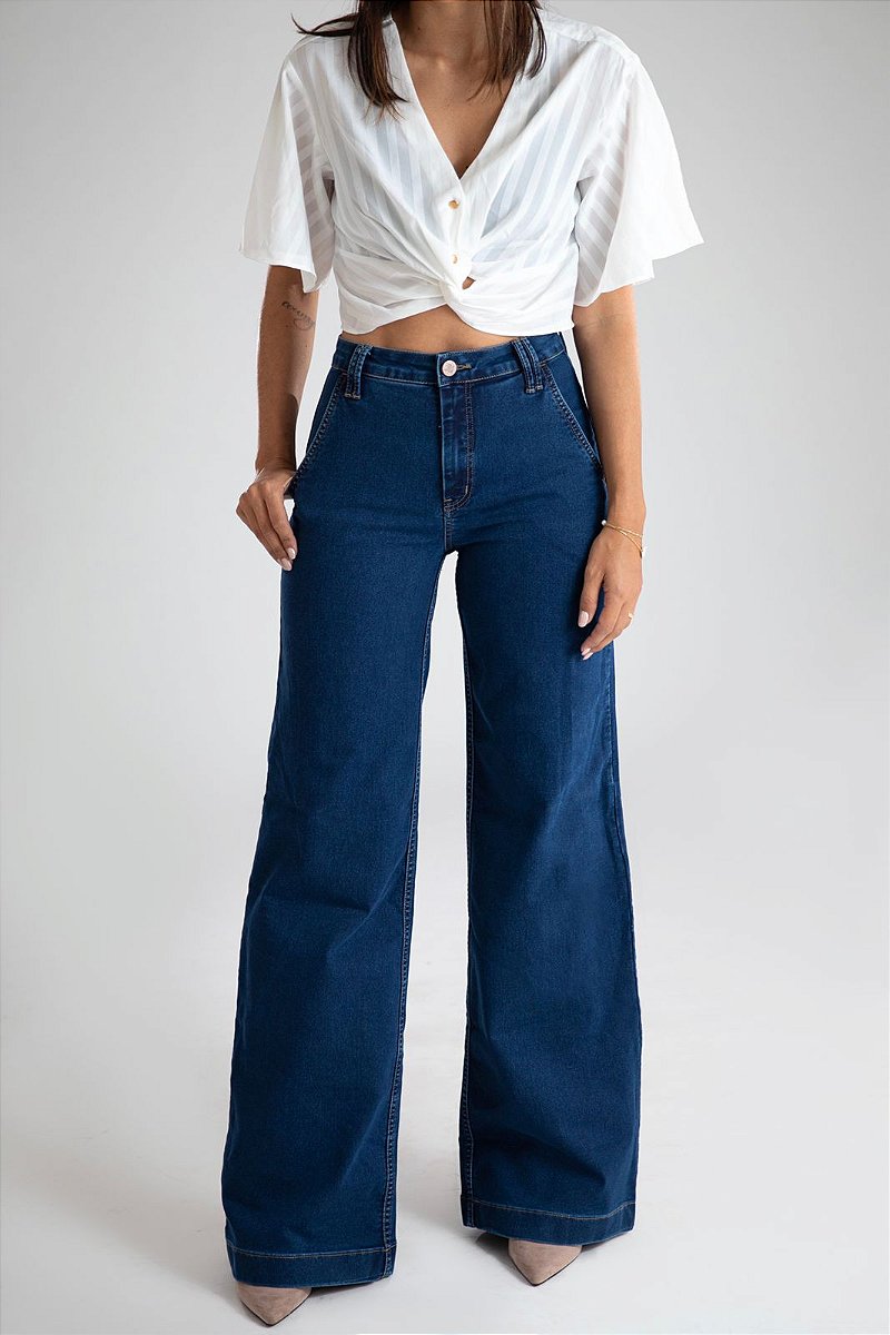 Calça Jeans Pantalona - Toronto