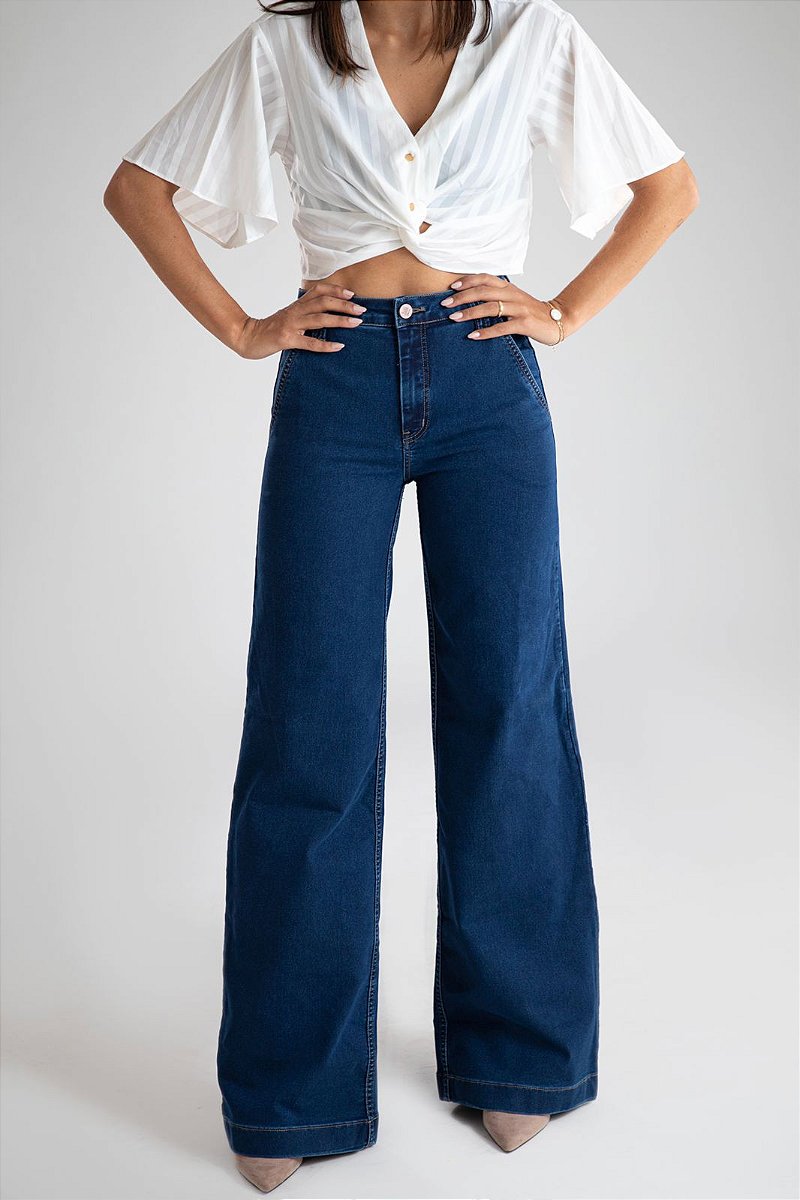 Calça Jeans Pantalona - Toronto
