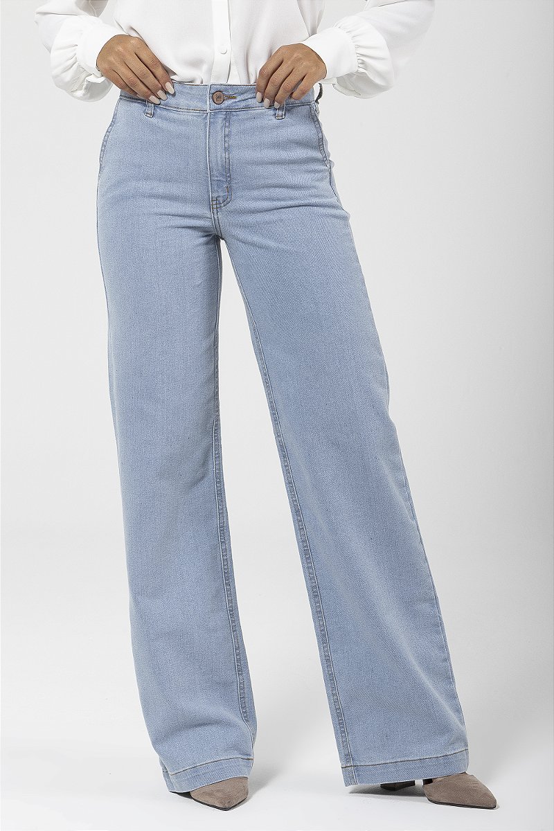 Calça Wide Leg Jeans - Albury