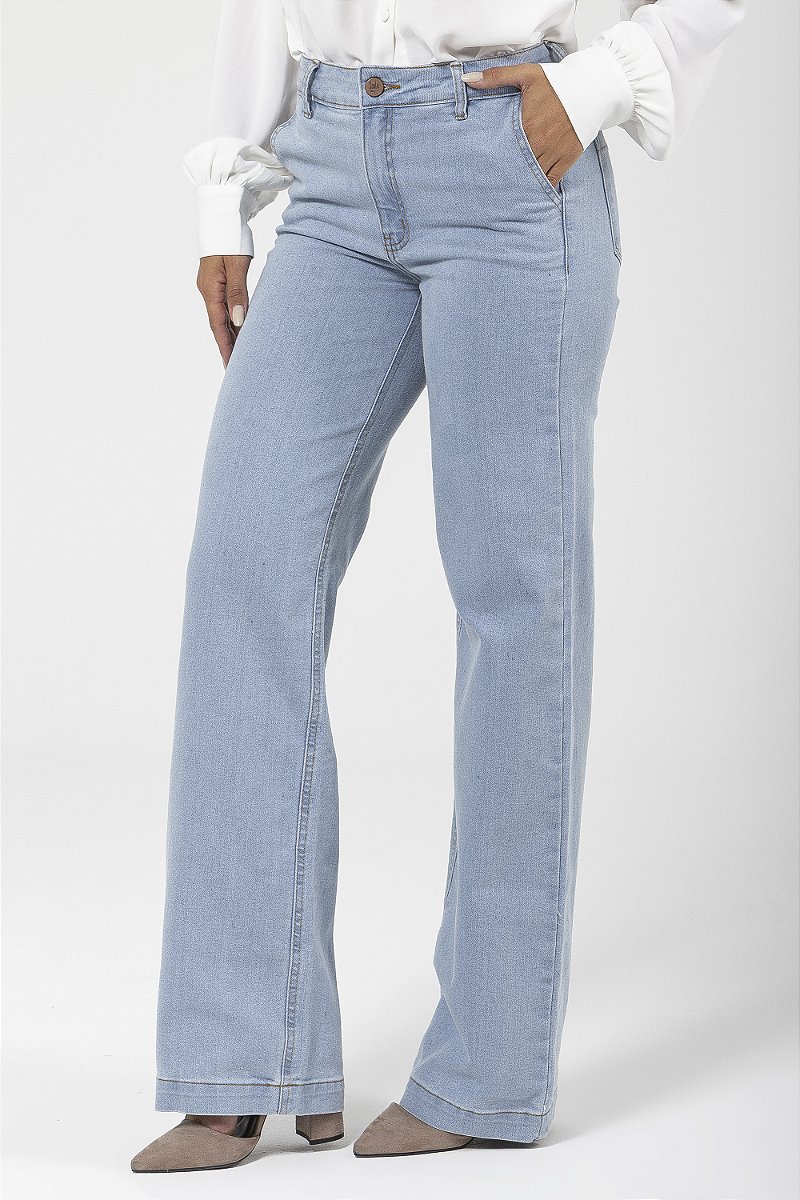 Calça Wide Leg Jeans - Albury
