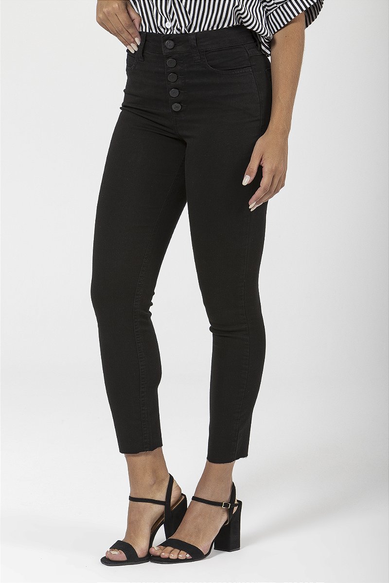 Calça Jeans Preta Skinny - Gold Coast