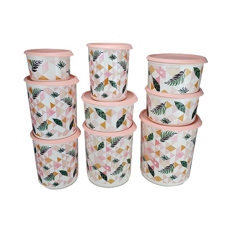 Kit Tupperware Instantânea Jardim Vertical Rosa 9 peças - Comprar