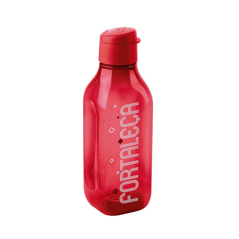 Garrafa Tupperware Eco Tupper Quadrada Plus Fortaleça 1 litro Squeeze