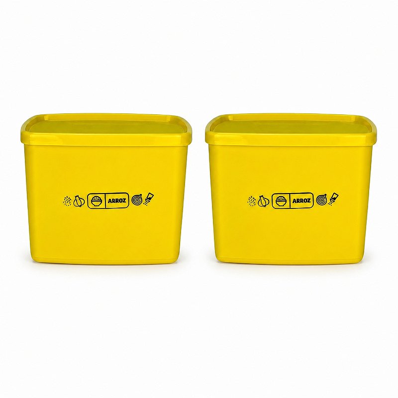 Kit Tupperware Jeitoso Mix Arroz 800ml Amarelo 2 peças - Comprar