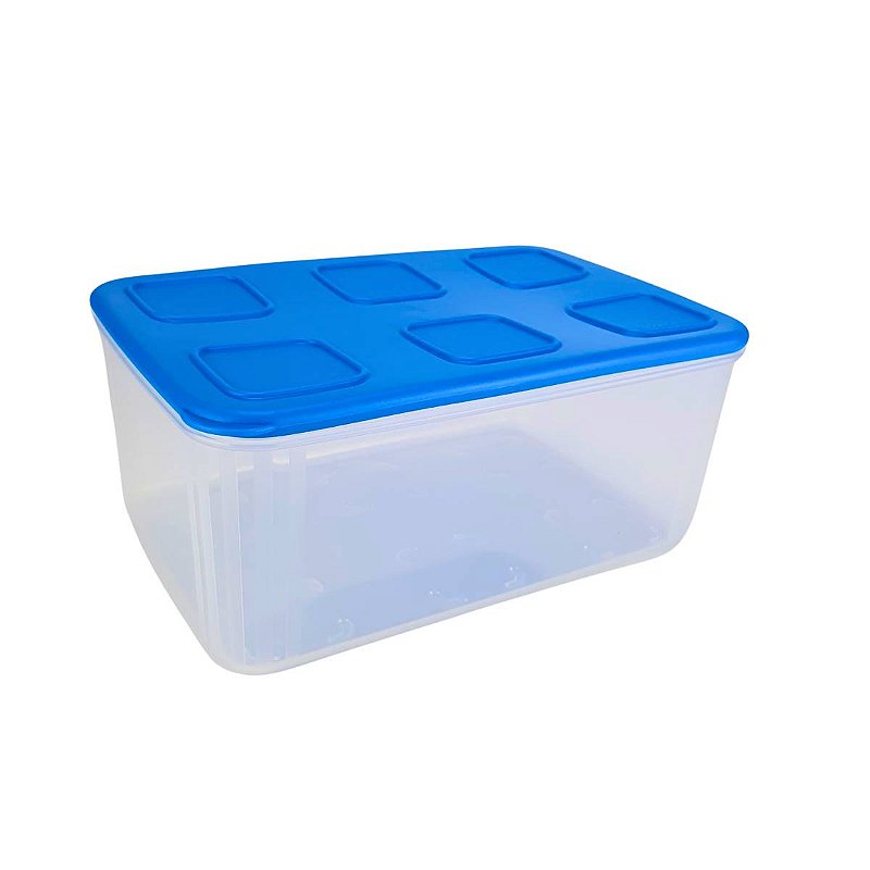 Tupperware Tupperfresh Retangular 2,5 Litros Azul - Comprar