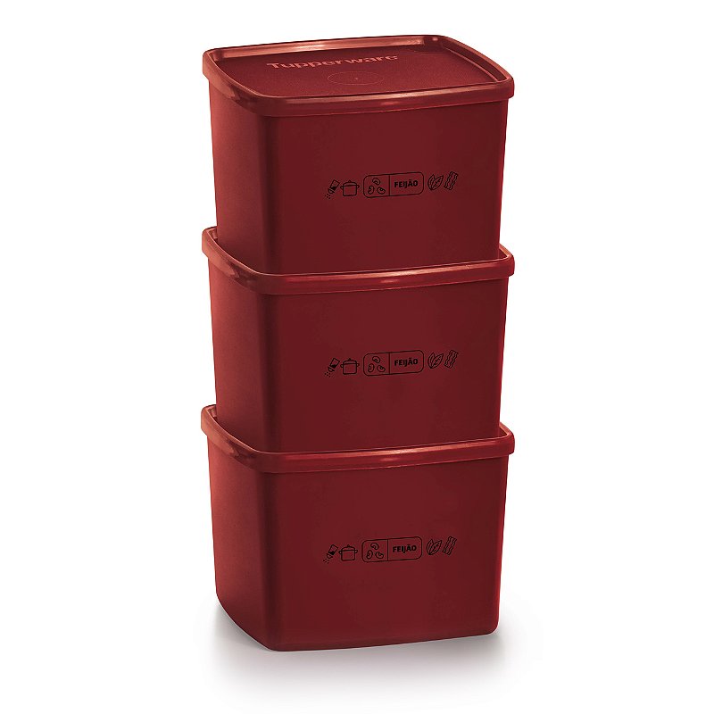 Kit Tupperware Jeitoso Mix Feijão 800ml 3 peças - Comprar