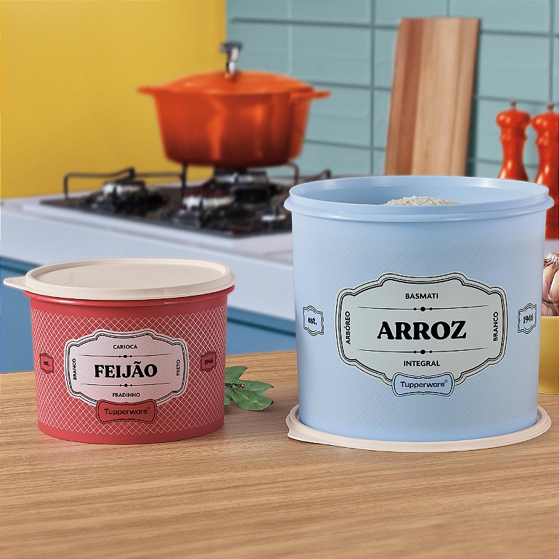 Kit Tupperware Caixa Arroz Feijão Essences Mantimentos - Comprar