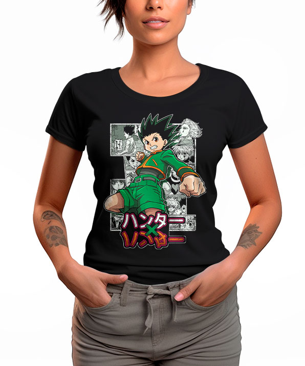 Camiseta Anime Hunter x Hunter Gon Killua Unissex Adulto e Infantil