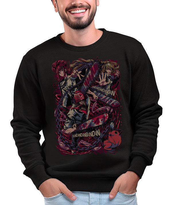 Moletom Estampada Chainsaw man Motosserra Logo Anime - Shap Life