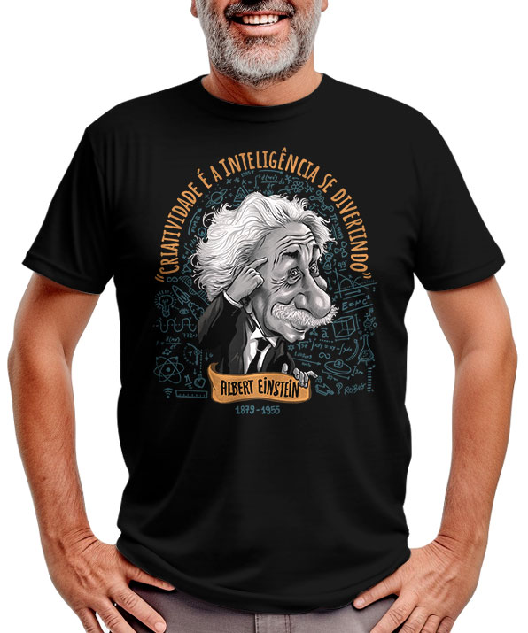 Camisetas criativas com temas de ciencia e literatura. RedBug Camisetas