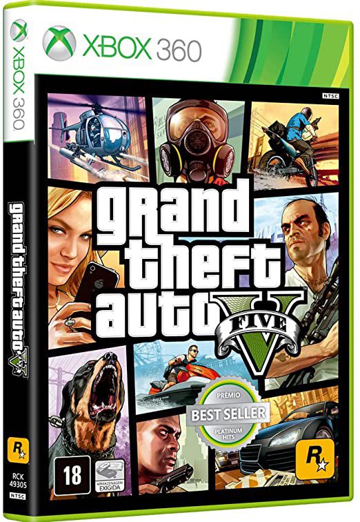 Gta theft auto 5 xbox360 - Brasil Games - Console PS5 - Jogos para