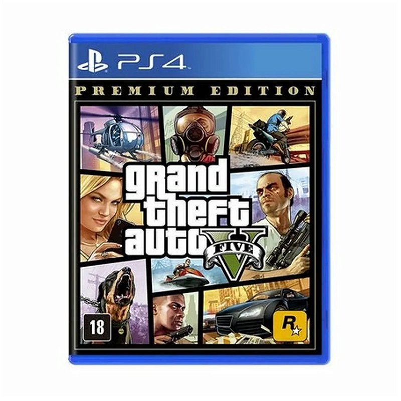 Jogo GTA V Premium Online Edition PS4 KaBuM