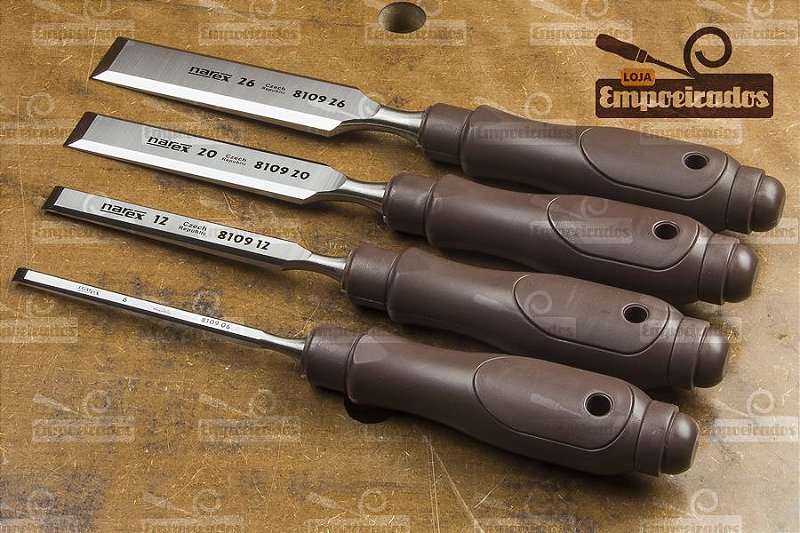 Kit Formão borda chanfrada 6, 12, 20 e 26mm - NAREX - PLAST Line - A melhor  loja de ferramentas importadas de marcenaria para profissionais e hobbistas!