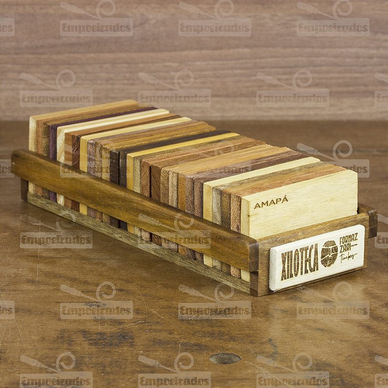 Xiloteca com 27 Espécies de Madeiras Fornazzari Timbers A melhor