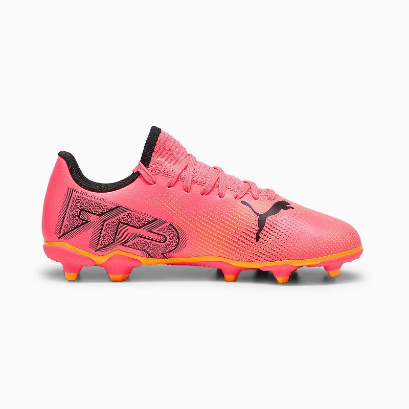 Chuteira Campo Puma Future 7 Play Juvenil - Sunset Glow - Crosshop