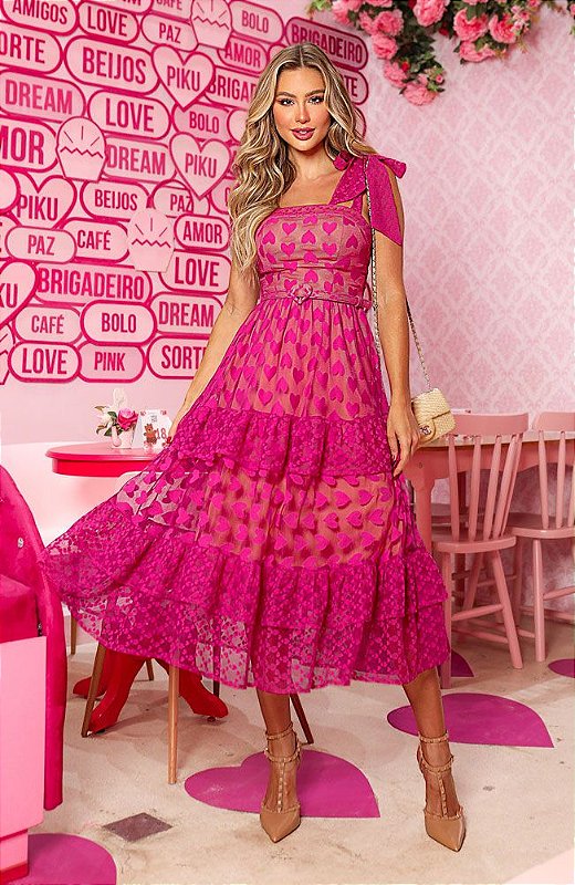 Vestido Pink - Ana Violeta Vestidos de festa