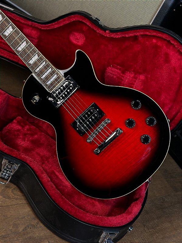 Guitarra Epiphone Les Paul Standard Slash - Vermillion Burst - Com
