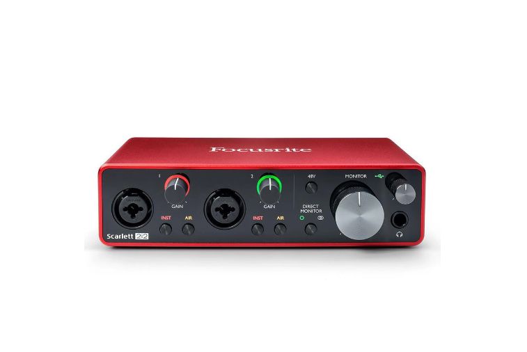 Interface de Audio Focusrite 2i2 -3 Geração - 2 Anos de Garantia
