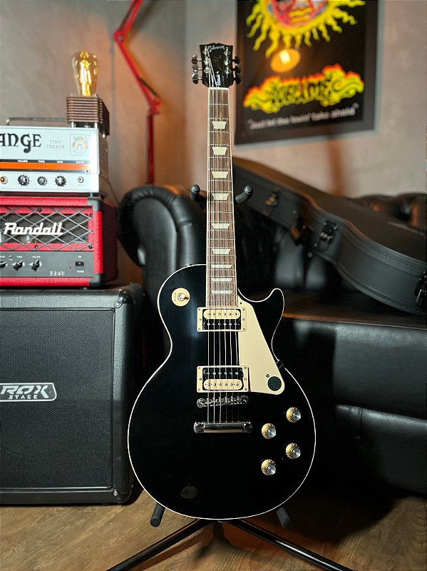 GUITARRA GIBSON LES PAUL CLASSIC - EBONY - Crunch Music