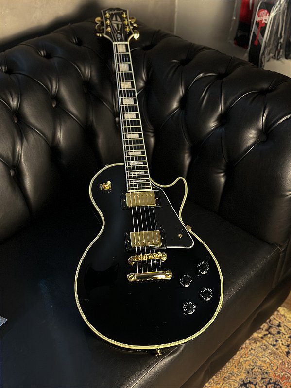 Guitarra Epiphone Les Paul Custom - Ebony - Crunch Music
