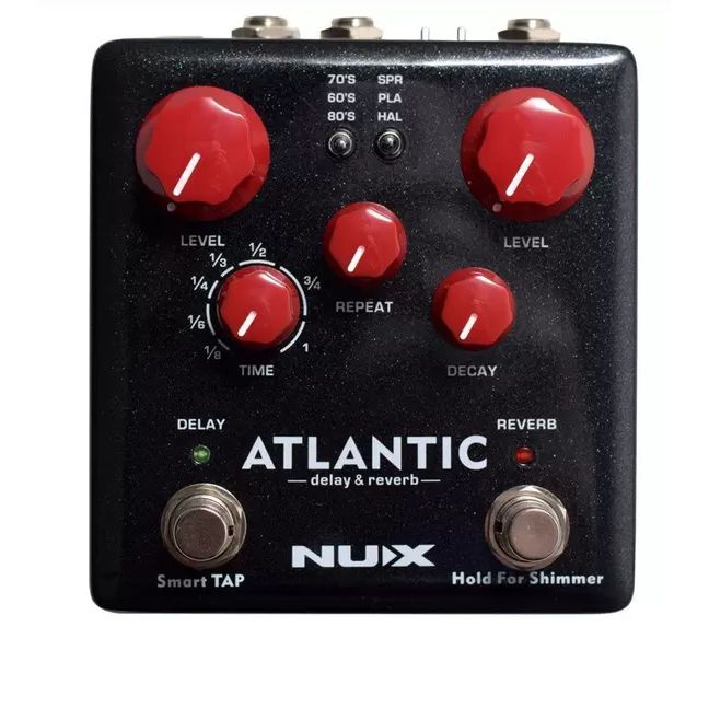 NUX Atlantic Delay ＆ Reverb PEDAL DE DELAY E REVERB ATLANTIC - NUX - Crunch Music