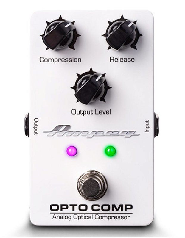 【ねこ】Ampeg Opto Comp コンプレッサー PEDAL P/ BAIXO - ANALOG OPTICAL COMPRESSOR - AMPEG - Crunch Music