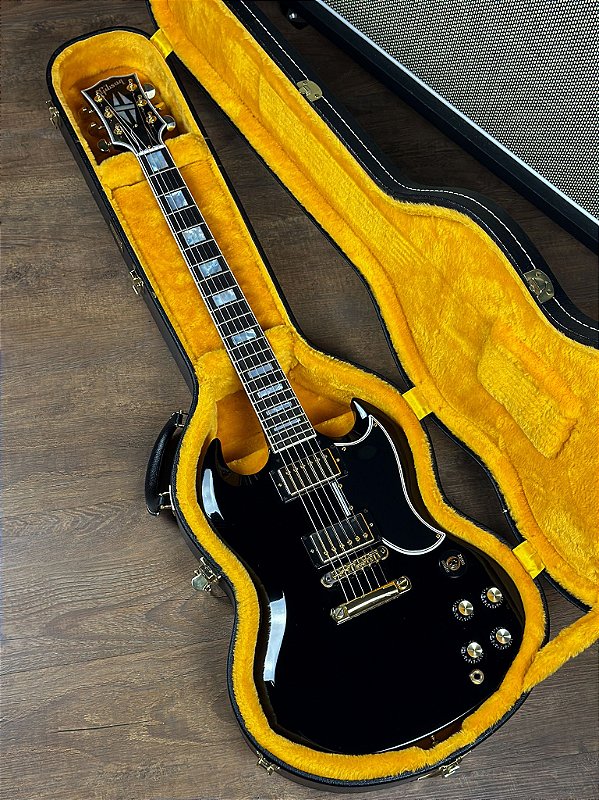 Guitarra Gibson Sg Custom Shop Ebony - Crunch Music