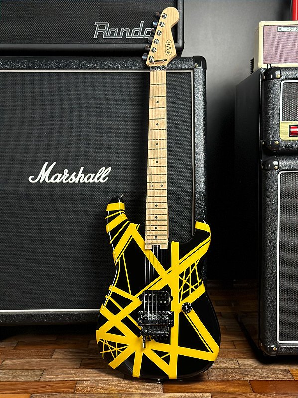 Guitarra Evh Black And Yellow - Striped Series - Eddie Van Halen