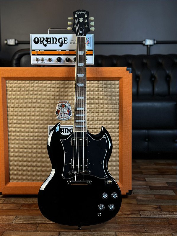Guitarra Epiphone Sg Standard - Ebony - Com Case - Crunch Music