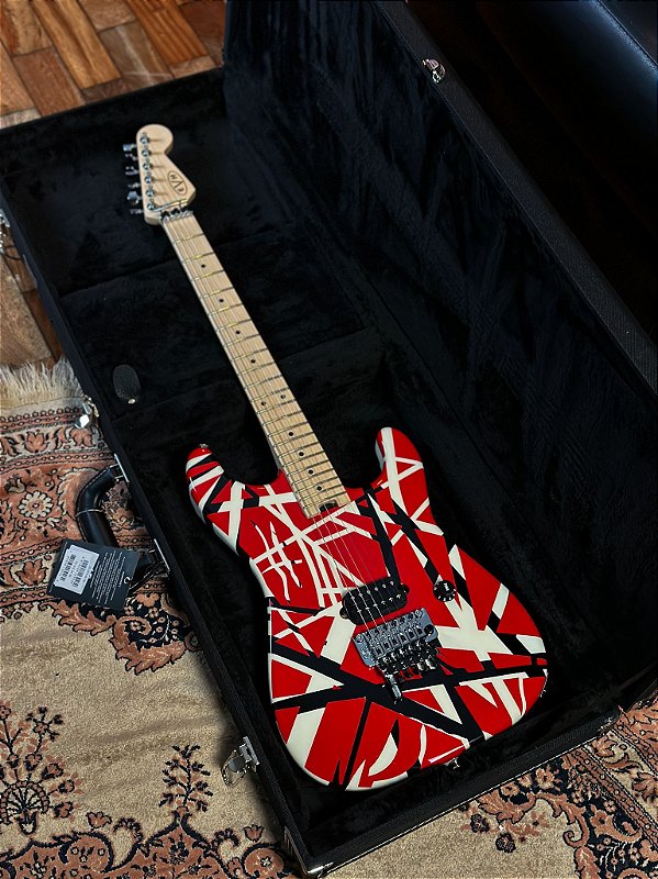 Guitarra Evh Striped Series Rbw Red Black White - Eddie Van Halen