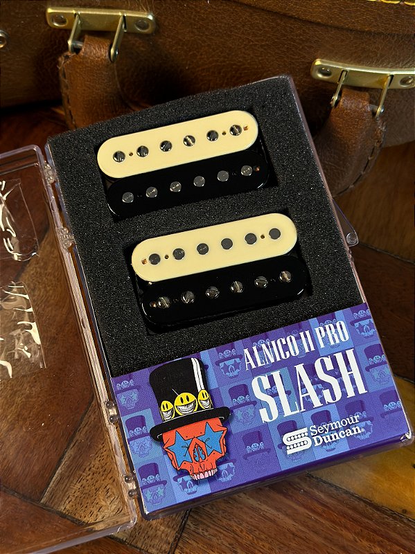 Captadores Seymour Duncan Alnico Ii Pro Slash - Aph2s Zebra