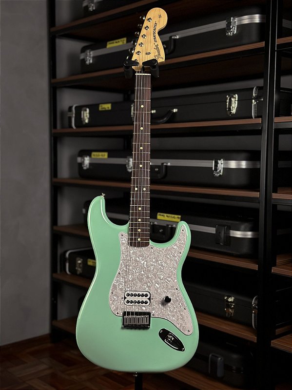 Green Surf Stratocaster® Delonge Tom Fender Guitarra Stratocaster Delonge Tom Fender ギター | grátis Frete ギター