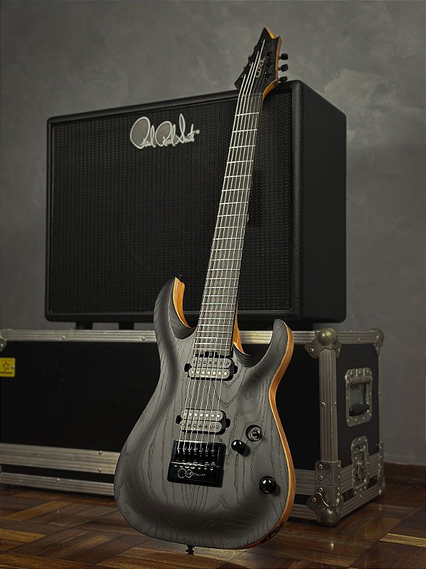 7弦エレキギター CORT KX707 Evertune GUITARRA ELETRICA 7C CORT KX707 EVERTUNE OPBK W/BAG - HUMBUCKER