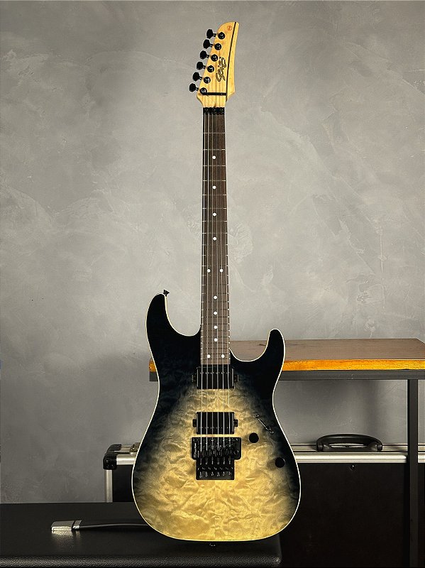 GUITARRA SEIZI KATANA PHANTOM FLOYD ROSE - RW - DARK MOON - Crunch