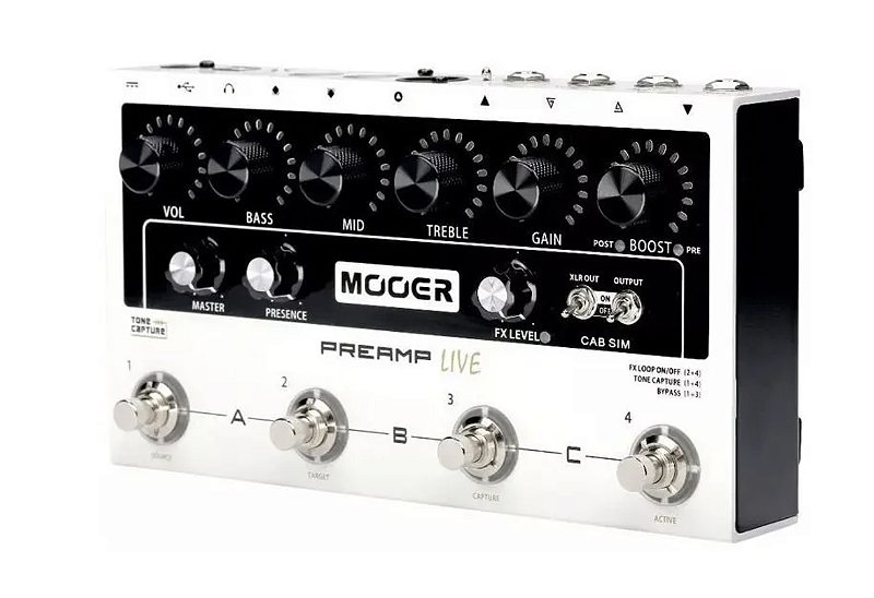 ギター MOOER PREAMP LIVE Pedaleira Modulo de Efeitos para Guitarra Mooer Preamp Live - M999