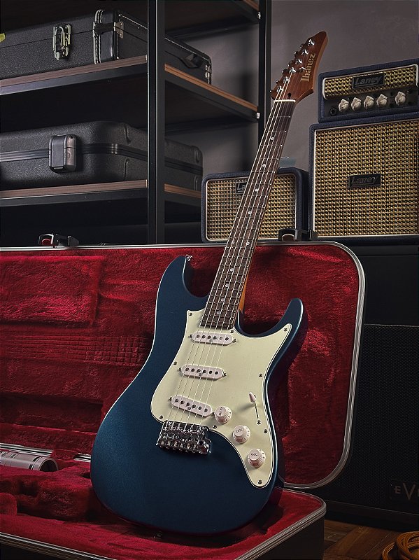 GUITARRA IBANEZ AZ AZ2203N-ATQ - Single - Ponte Tremolo - Crunch Music