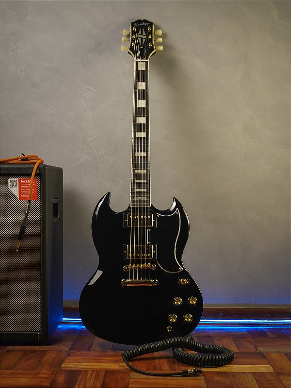 Guitarra Epiphone Sg Custom - Ebony - Crunch Music